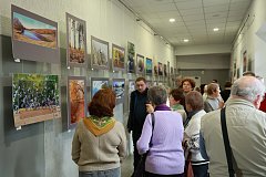 На ГТРК «Саратов» открылась персональная выставка фоторабот Бориса Игудина «Родные просторы»